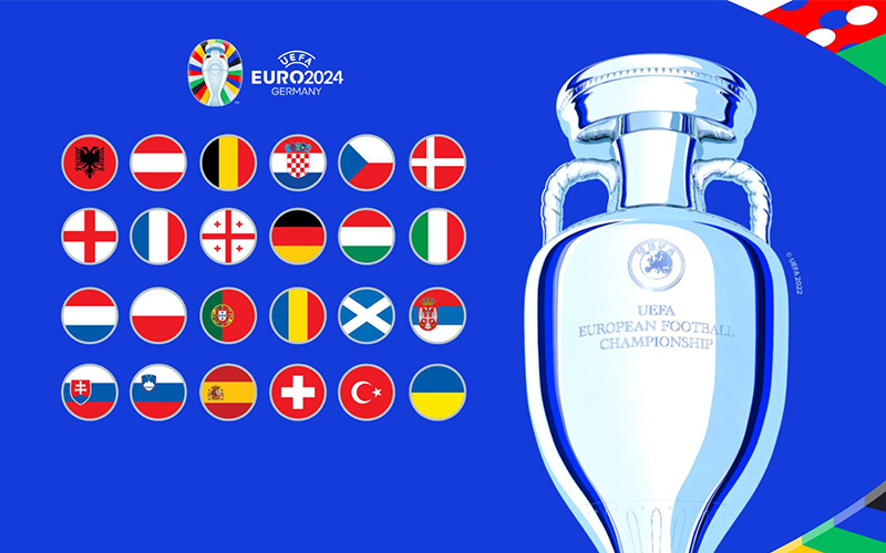 24 đội tham dự EURO 2024 tại Đức